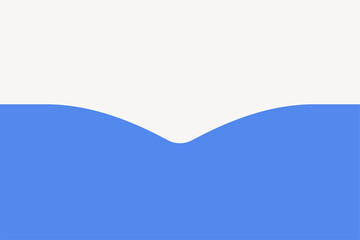 Naklejka premium Minimalist background with white and blue wavy design, smooth texture