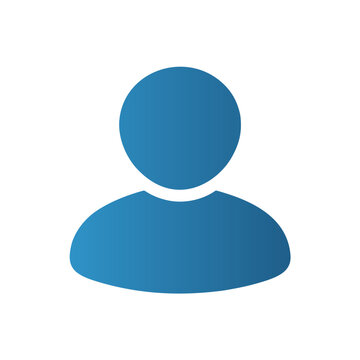 Blue User Icon Vector Illustration
