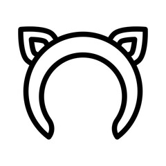 cat ears line icon © Deione