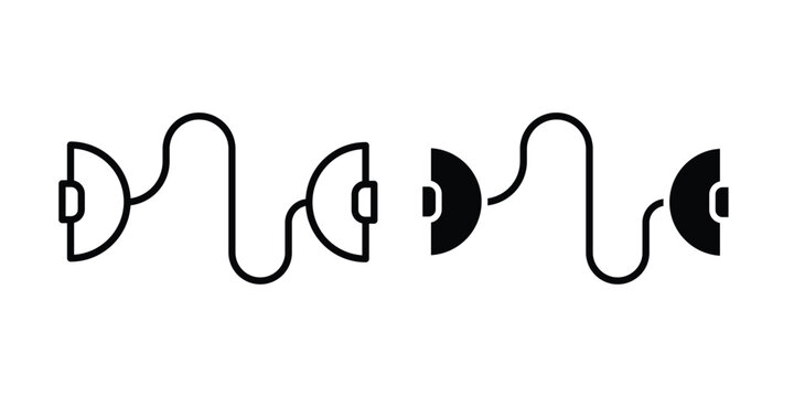 Exercise bands icon concept pack in line and solid icons