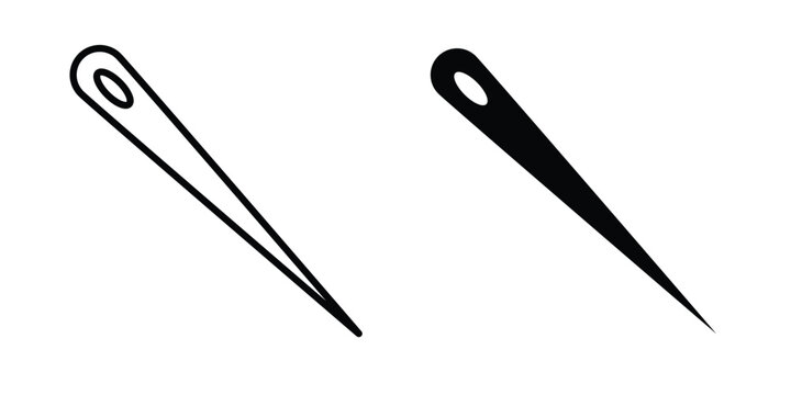 Needle icon concept pack in line and solid icons