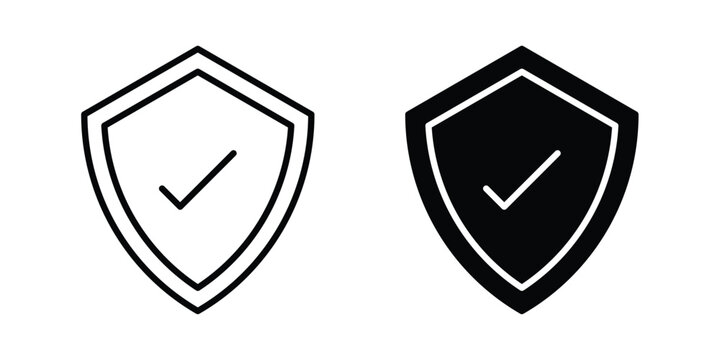 Safe icon concept pack in line and solid icons