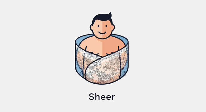 Person Taking a Bath Character Concept