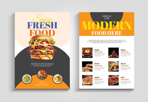 Food Menu Flyer Template