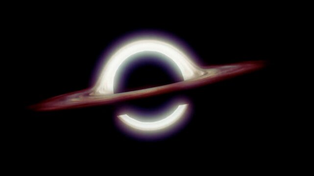 Black Hole Accretion Disk Visualization with Gravitational Lensing and Spacetime Distortion Video