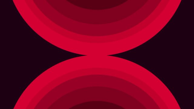 A glowing red semicircle rises like a sunset from the bottom of a dark background in a dramatic minimal abstract composition