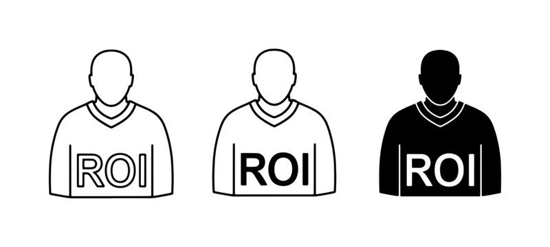 ROI Icons, Return on Investment, Business Finance Icons