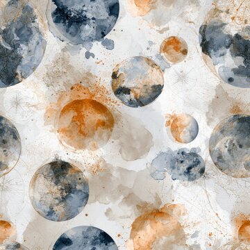 Watercolor design shows globes maps and compasses painted in muted navy and terracotta colors with a focus on a geography class theme.