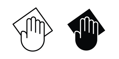 Obraz premium Cleaning cloth icon For Web And UI, Simple Icons