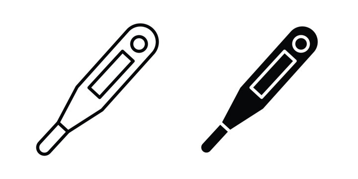 Digital thermometer icon For Web And UI, Simple Icons
