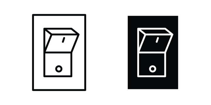 Electric switch icon For Web And UI, Simple Icons