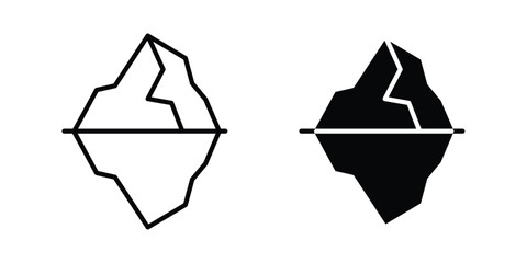 Iceberg icon For Web And UI, Simple Icons © Hestia
