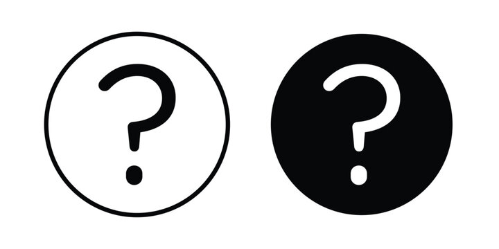 Interrogation icon For Web And UI, Simple Icons