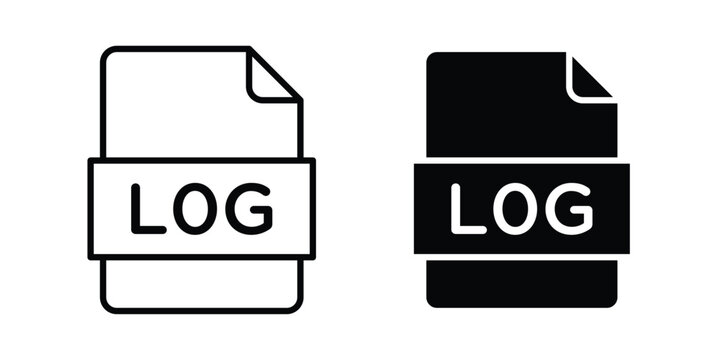 log file icon For Web And UI, Simple Icons