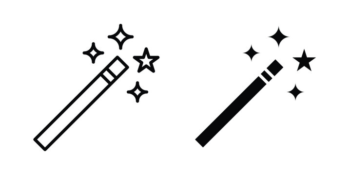Magic wand icon For Web And UI, Simple Icons