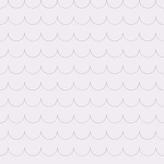 Minimal plum purple scallop seamless pattern, abstract geometric background © panyarit