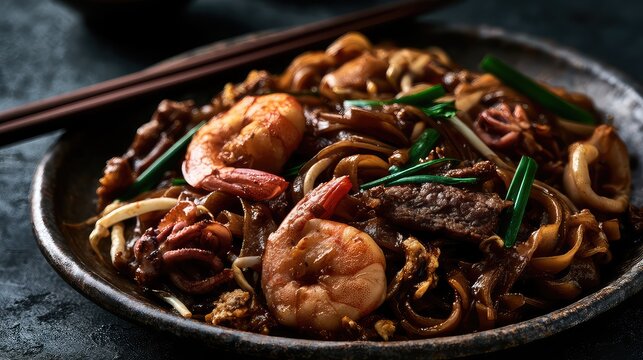 Char Kway Teow Basah, Malayasian Street Food, Ramadan Food