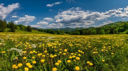 Fototapeta premium field of yellow flowers