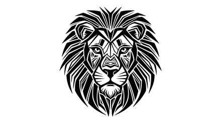 Obraz premium Detailed illustration of a lions face.