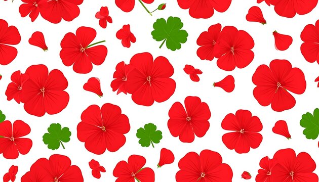 Vibrant red hibiscus flower pattern design.