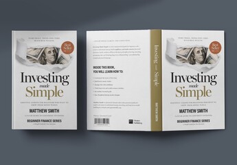 Book Cover Template For Paperback Dust Jacket, Novel, Ebook, Memoir, Workbook Design
