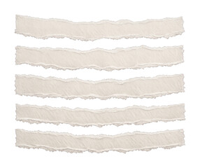 Fototapeta premium PNG Torn paper strips on black