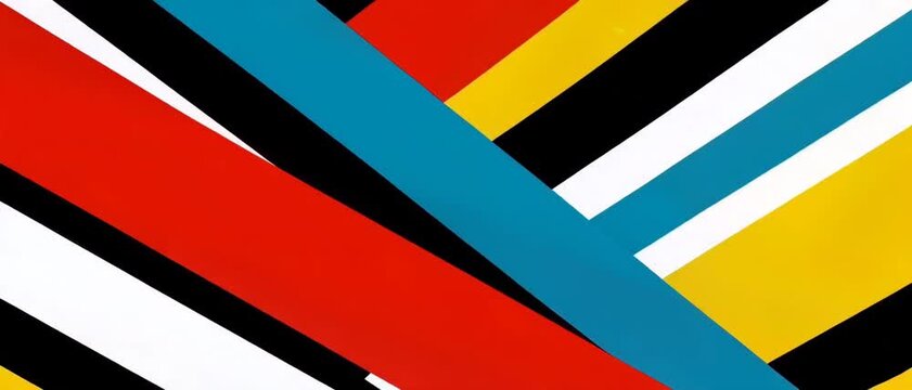 Generative AI, Energetic retro superhero pop-art geometric burst loop animation