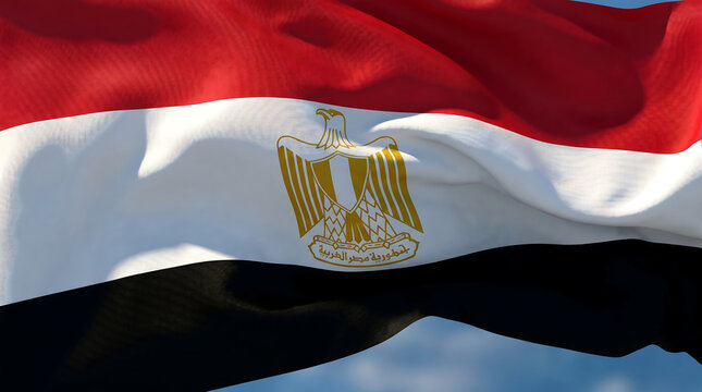 Egyptian flag Eagle of Saladin
