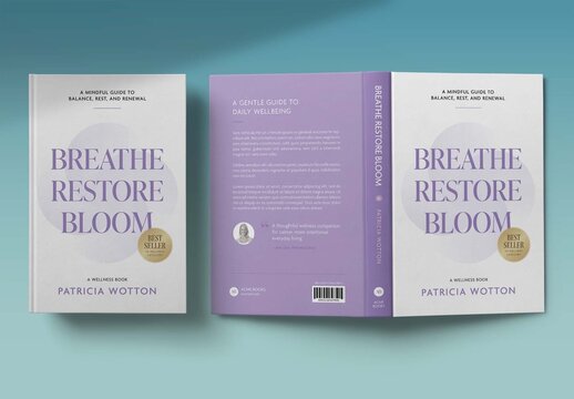 Book Cover Template with Minimalist Simple Typography Style