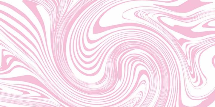 Pink candy pattern background. Abstract vector melted caramel texture. Strawberry cream swirls. Liquid mousse background. Psychedelic trippy raspberry ice cream.