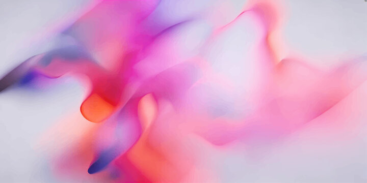 An abstract ethereal swirl of vibrant pink, purple, and orange hues creates a dreamy, fluid visual texture.