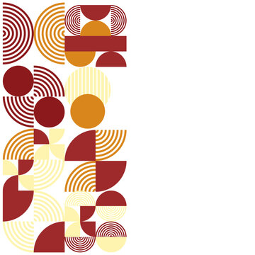 Retro Abstract Shape Composition Vector.ai