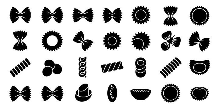 Candy silhouette icons set with dotted badges, stripes, swirls, and lollipops for party and sweets themes
