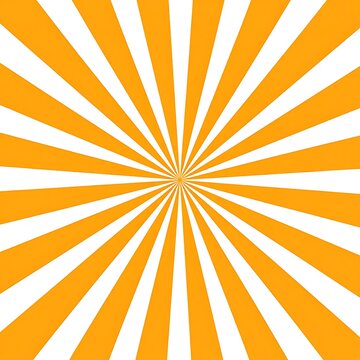 Vibrant Orange and White Sunburst Pattern.
