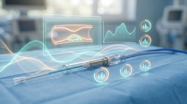 IVL Catheter Tip With Holographic UI