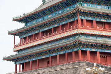 Fototapeta premium Qianmen Tower Beijing Classical Chinese Architecture Exterior