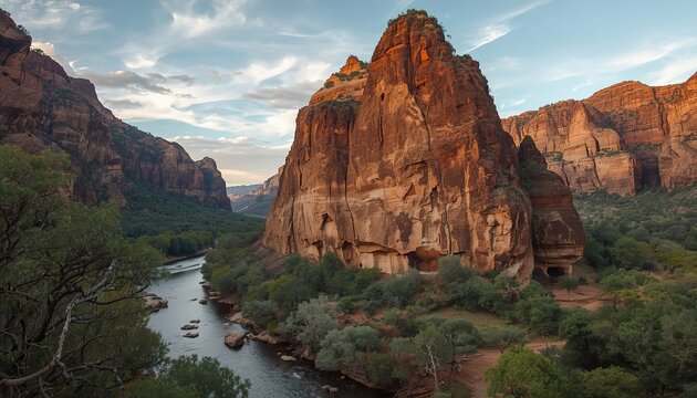 Experience the natural beauty of the iconic Three Rondavels at Blyde River