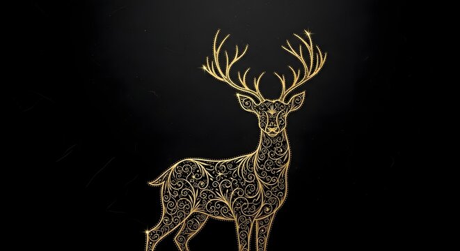 deer silhouette vector