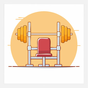 Bench Press Machine with Weights