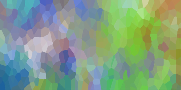 Horizontal abstract geometric mosaic pattern with a vibrant blend of blue green and purple colors Keywords: abstract, geometric, mosaic, pattern, background, texture, gradient, color, blue, green