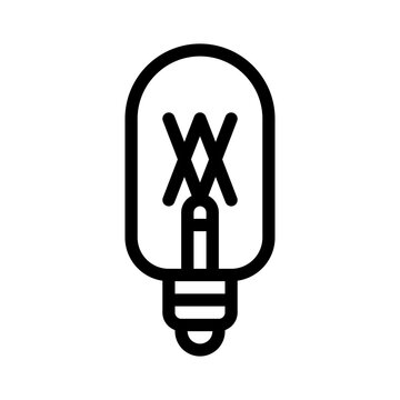 halogen bulb line icon