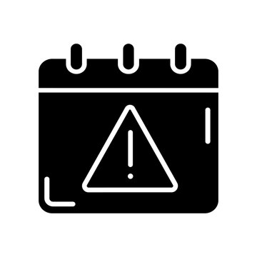 Warning icon vector. alarm Illustration sign. risk symbol. danger logo.