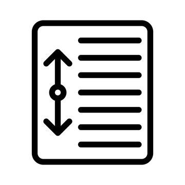scroll line icon