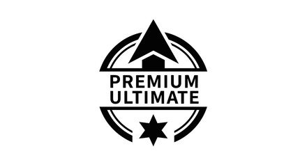 Fototapeta premium Premium Ultimate Quality Logo Design.