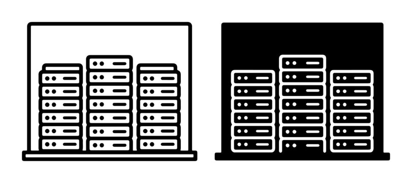 Server Racks, Data Center Equipment, Technology Icons, Network Storage, Computer Hardware, Digital Infrastructure, IT Solutions, Cloud Computing