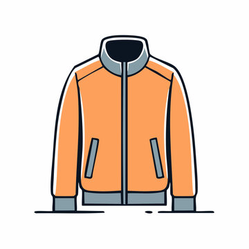 Orange Track Jacket Illustration