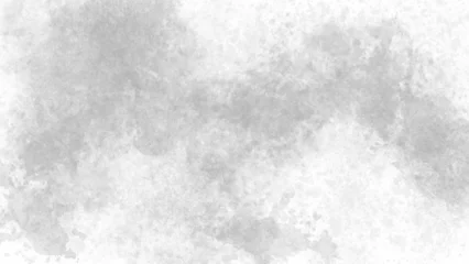 Fotobehang Aquarel Vintage white watercolor texture background, subtle grey paper wash effect, abstract artistic paint splatters for wedding invitations and stationery  © Saeed_Collection