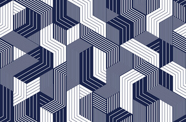 Fototapeta na wymiar 3D cubes seamless background, abstract tiling endless pattern with blocks, cubic optic construction wallpaper, surreal op art surface modular abstraction.