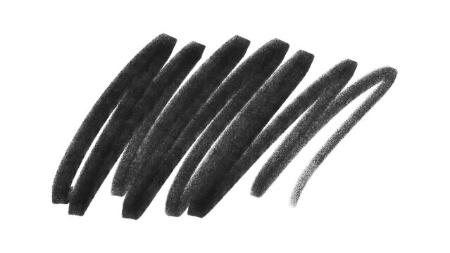 Dense black pastel brush stroke patch graphic displaying heavy textured charcoal crayon smudge details for alternative youth lifestyle clothing brand graphic t-shirt print decoration clip art.