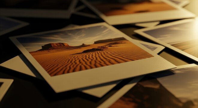 Printed Landscape Photos of Desert Sand Dunes on Wall